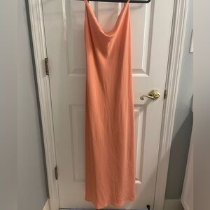 Abercrombie & Fitch Peach Cowl Neck Maxi Dress